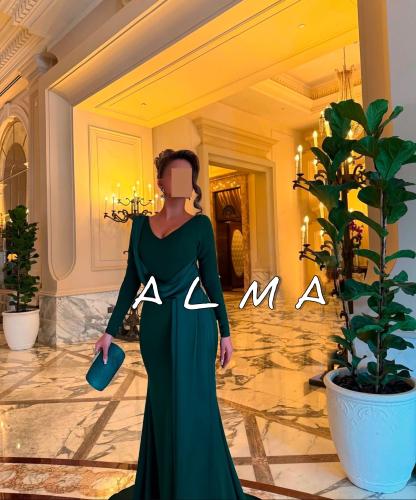 فستان سهره اخضر