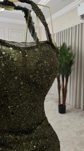 فستان سهره زيتي