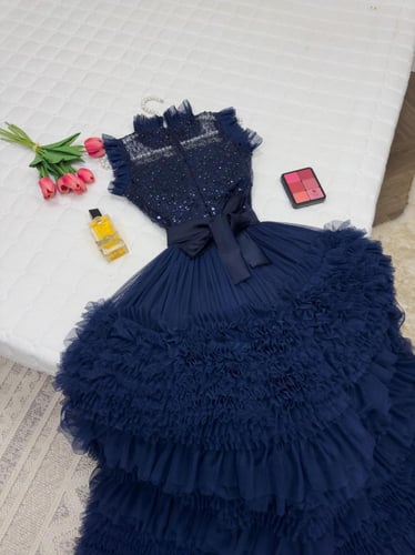 فستان كحلي انيق