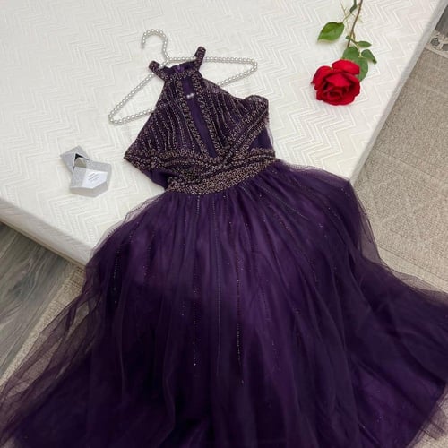 فستان موف انيق