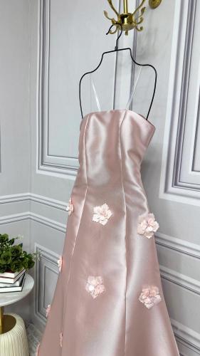 فستان انيق وردي