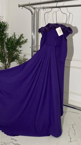 فستان بنفسجي انيق