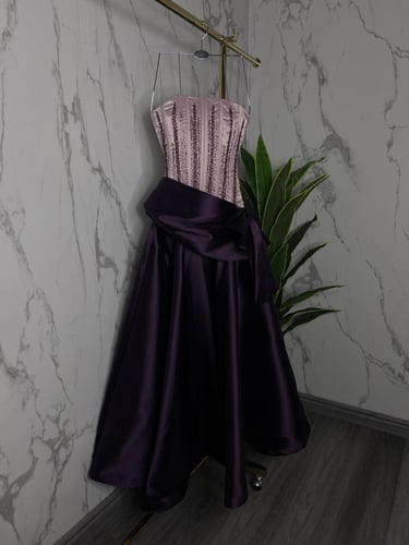 فستان سهره فخم بنفسجي