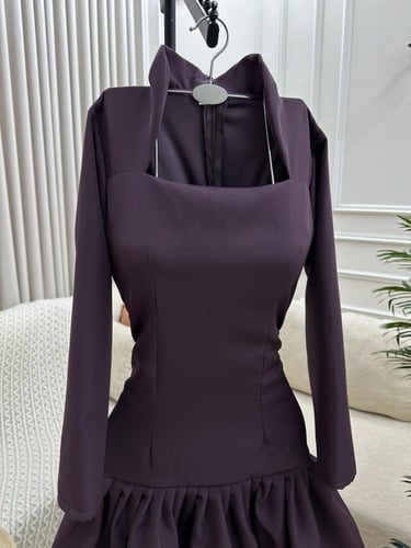 فستان بثلاث الوان