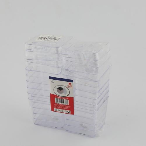 .علب حلا بلاستيك 12 علب مربع