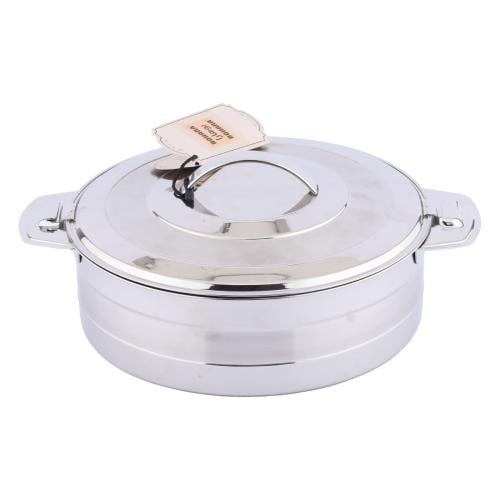 حافظة طعام استيل فضي مقاس 6000 ملي