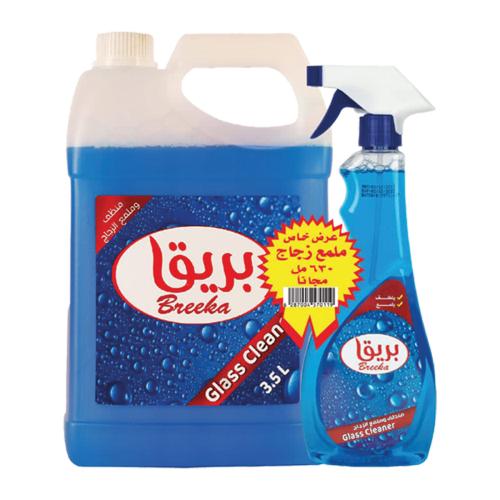 منظف وملمع زجاج بريق 3.5لتر