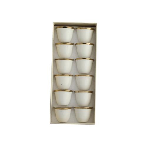 طقم فناجيل قهوة 12 فنجال ذهبي