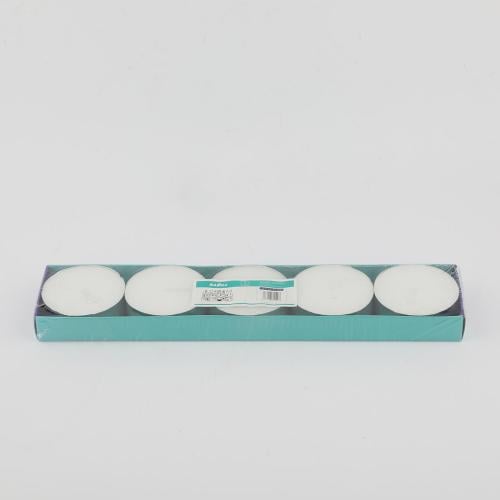 طقم شمع بدون رائحة 5 حبة