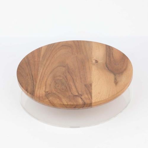 صندوق ( علبة ) إكريلك بغطاء خشب