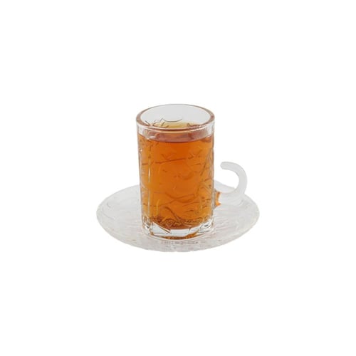 طقم بيالات و فناجيل 36 قطعة شفاف