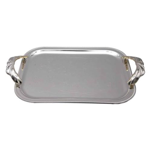 تبسي استيل فضي 31سم *26سم