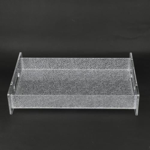 صينية اكرليك مستطيل مثلج مقاس 40*25 سم
