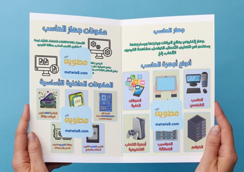 ‎مطوية أجهزة الحاسب - أول متوسط.