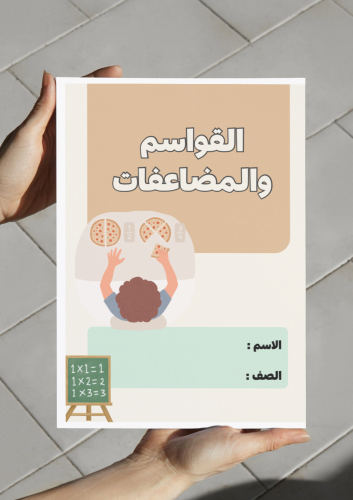 ‎مطوية القواسم والمضاعفات.