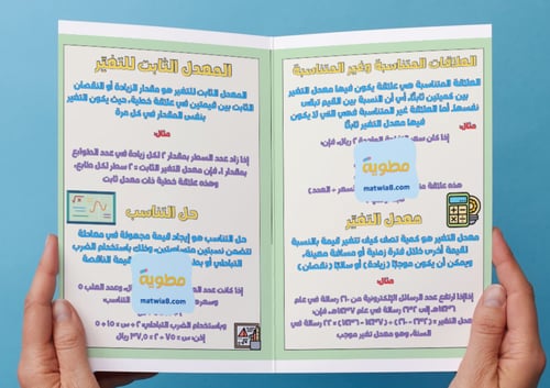 مطوية التناسب والتشابه - ثاني متوسط