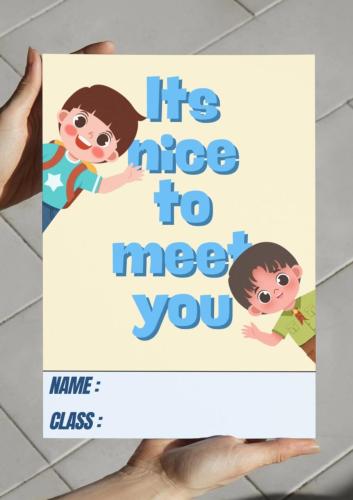 ‎مطوية - Its nice to meet you - 3 .