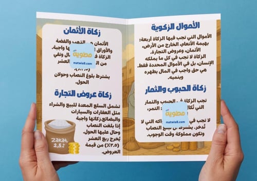 ‎مطوية الأموال الزكوية .