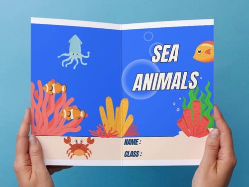 ‎مطوية - Sea animals - 3.