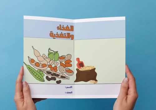 ‎مطوية الغذاء والتغذية - ثاني متوسط .