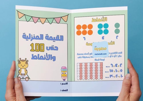 ‎مطوية القيمة المنزلية حتى ١٠٠ والأنماط - ثاني.