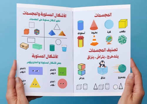 مطوية الأشكال الهندسية والكسور (أول)