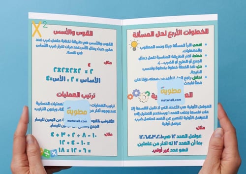 مطوية الجبر الأنماط العددية والدوال-سادس-١