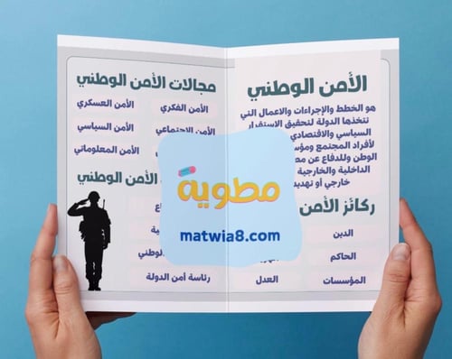 ‎مطوية الأمن الوطني-١م