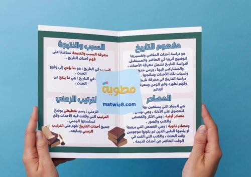 ‎مطوية التاريخ - رابع