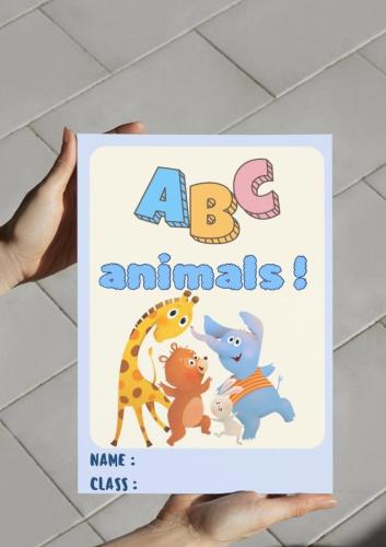 ‎مطوية Animals - الحيوانات بالإنجليزية..