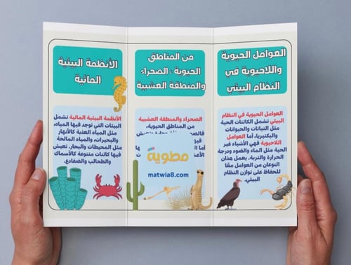 ‎مطوية مقدمة في الأنظمة البيئية - رابع