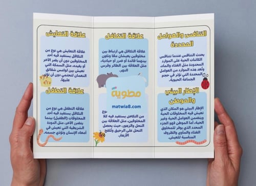 ‎مطوية العلاقات في الأنظمة البيئية - خامس