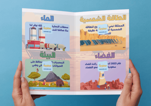 مطوية وطني وعلوم المستقبل