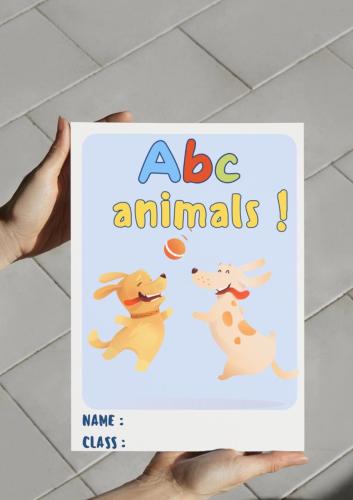 ‎مطوية Animals - الحيوانات بالإنجليزية.