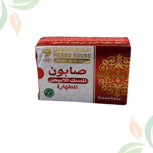 صابونة الطهارة بالمسك الابيض