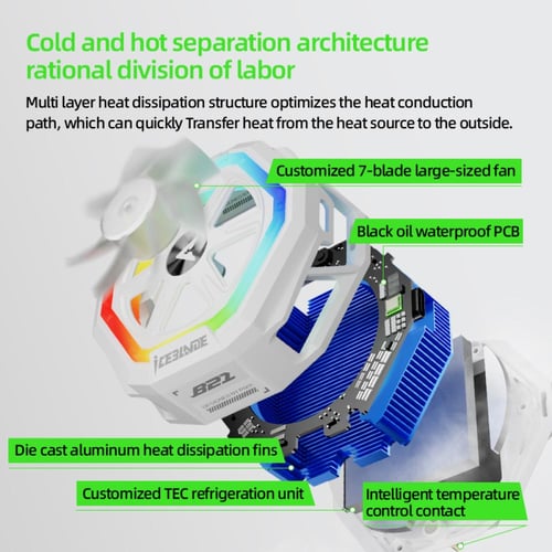 PIVA B21 | مروحة جوال احترافية 23W وتحكم ذكي بالتط...