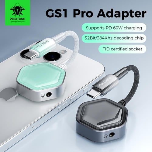PLEXTONE GS1 PRO | وصلة ألعاب 2في1 شحن سريع وصوت ن...