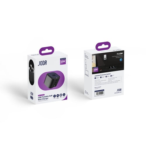 JODA FOLD 45 | شاحن جداري من جودا بقوة 45W منفذين...