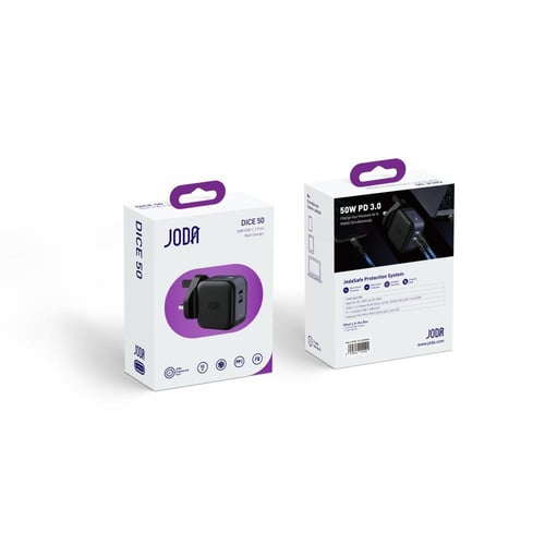 JODA DICE 50W | شاحن جداري من جودا بقوة 50W منفذين...