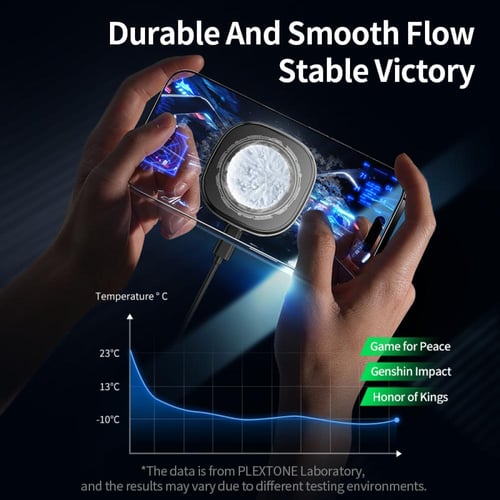 PLEXTONE EX2 ULTRA | مبرد ألعاب 12W فضي بإضاءة RGB...