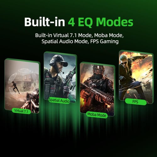 PIVA GS20 | كرت صوت ألعاب 7.1 بمنفذ 3.5mm وشحن سري...