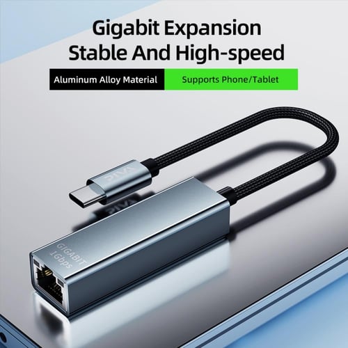 PIVA RJ45-1000 | وصلة Type-C إلى ايثرنت LAN بسرعة...