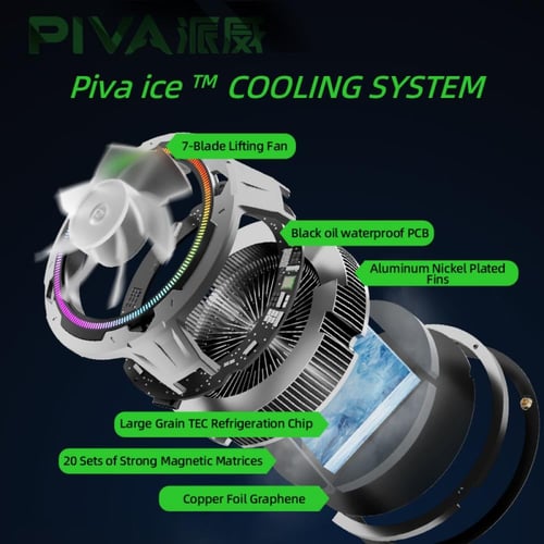 PIVA B2MAX | مروحة تبريد قوية للايباد بقدرة 27W وت...