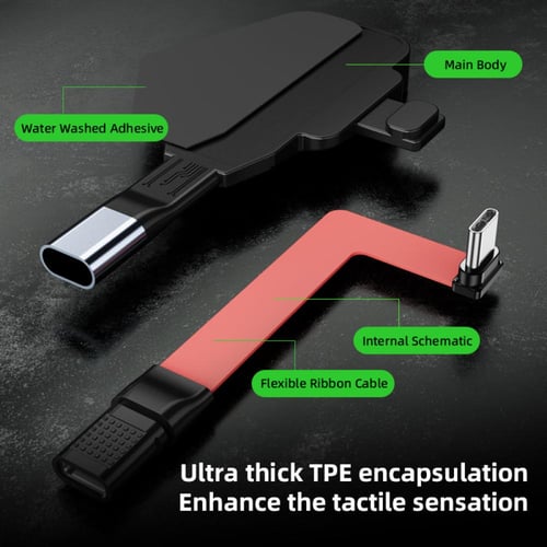 PIVA PW10 | وصلة حماية بزاوية لهواتف Type-C بشحن 6...