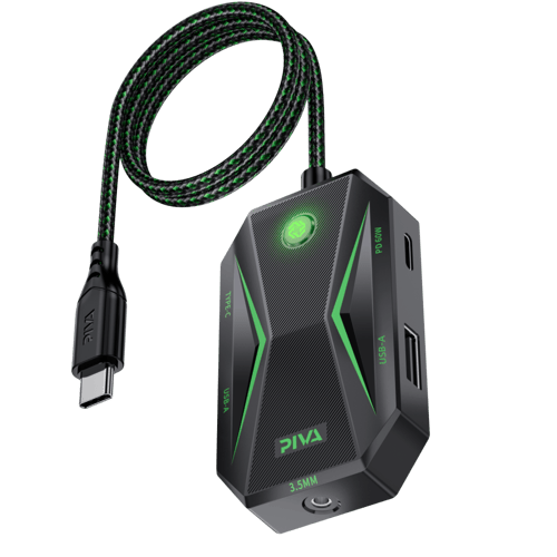 PIVA GS4 - GS4 PRO | وصلة ألعاب 5 في 1 بمنفذ Type-...