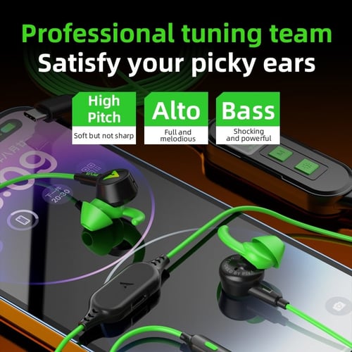 PIVA S6 PRO سماعة ألعاب In-Ear مع شحن 27W وصوت 7.1