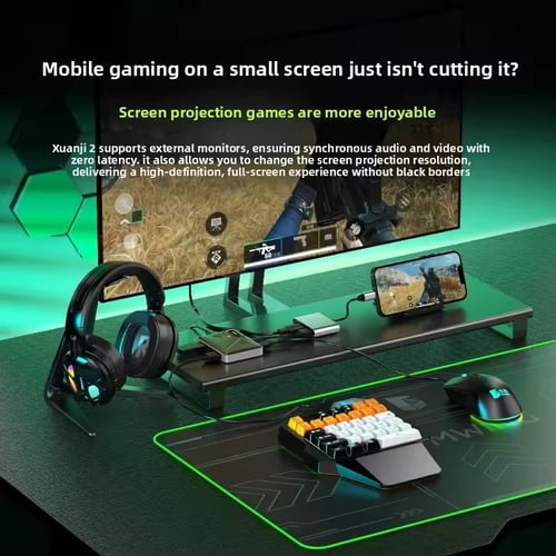 GAMWING Xuanji 2 محول ماوس وكيبورد لـ iPhone وiPad...