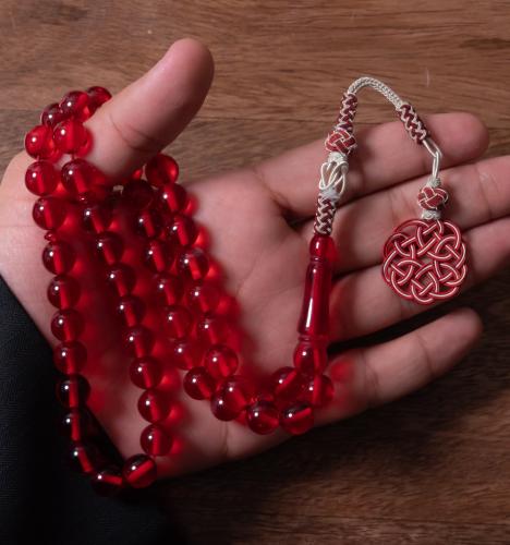 مسباح بكلايت احمر شفاف