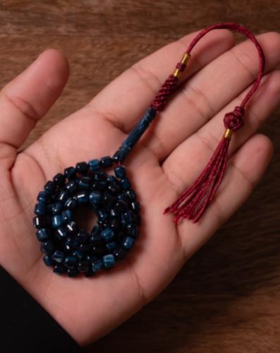 سبحة مستكة المانيه - كحلي مخلوط