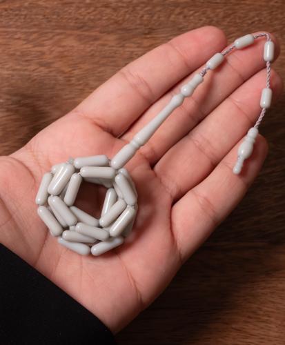 سبحة بكلايت تمليكة - رمادي